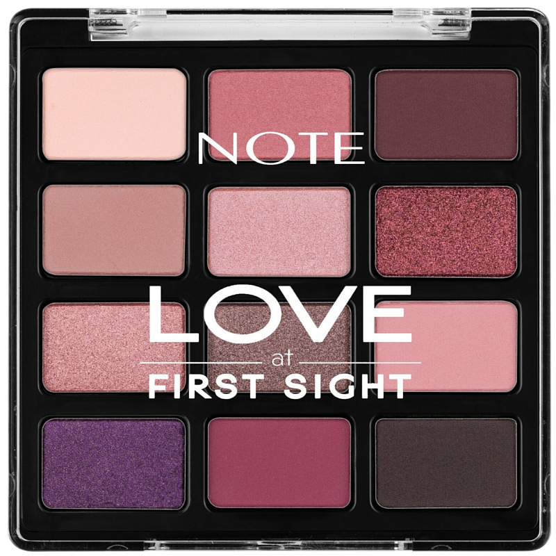 Палетка теней для век (Note Love At First Sight Eyeshadow Palette 208 1.3g x12)